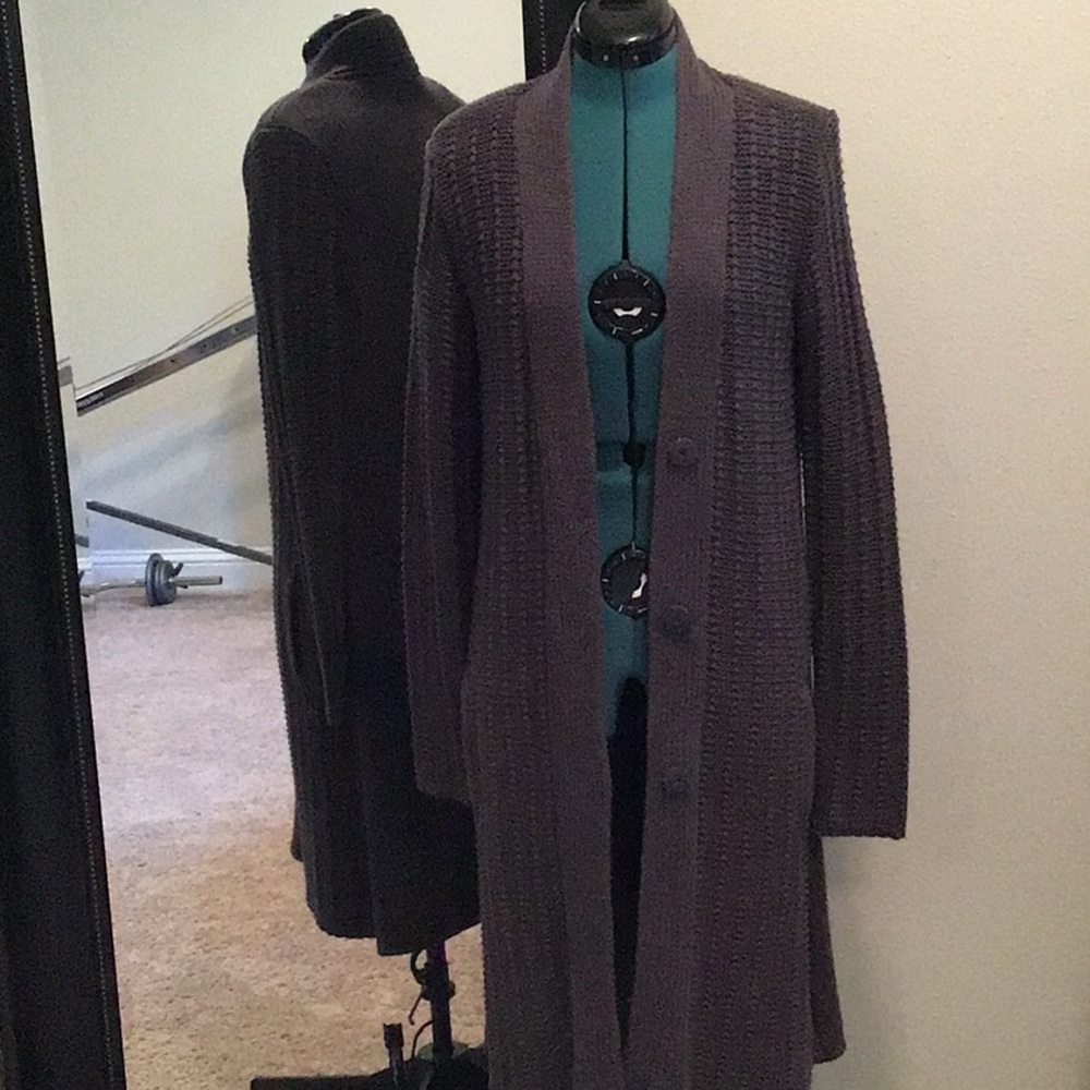Long CAbi sweater size M